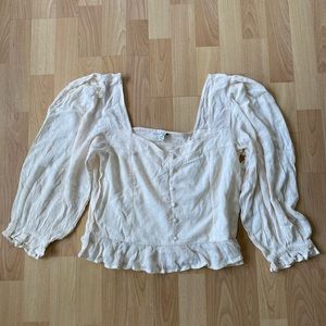 American Eagle Flowy Corset Style Crop Top